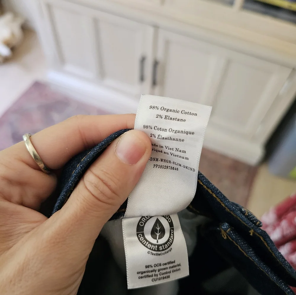 Everlane The Way High Slim Jean Pure Blue 25R - Picture 13 of 13
